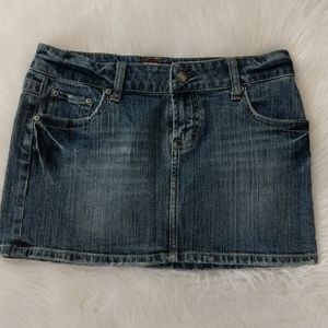 KALI Distressed Denim Mini Skirt
